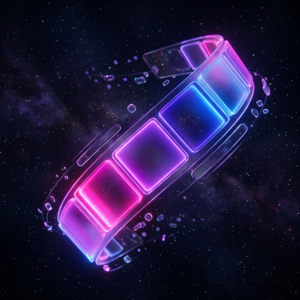 Abstract glowing color palette